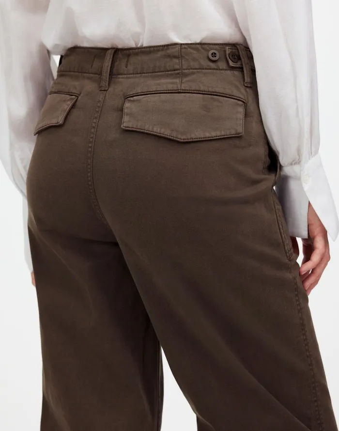 Madewell LowSlung Baggy Utility Pants Field Olive Women Pants