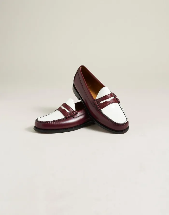 Madewell Madewell X GHBASS Larson Weejuns Loafers Wine White Men Dress Shoes and Loafers