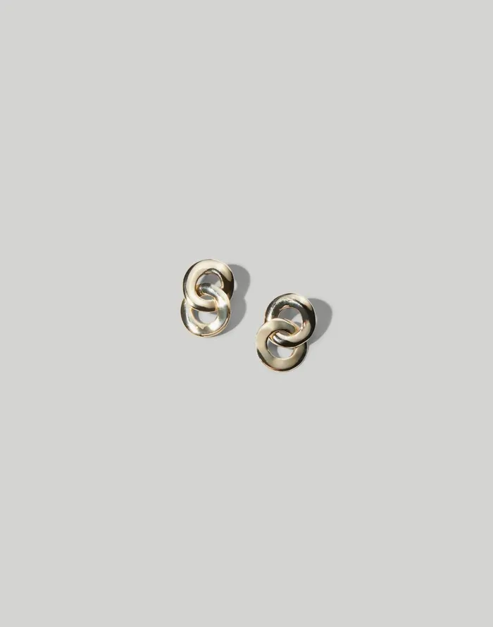 Madewell Maslo Jewelry Linked Earrings Gold Women Jewelry