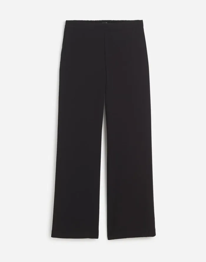 Madewell PullOn Straight Pants In Crepe True Black Women Pants