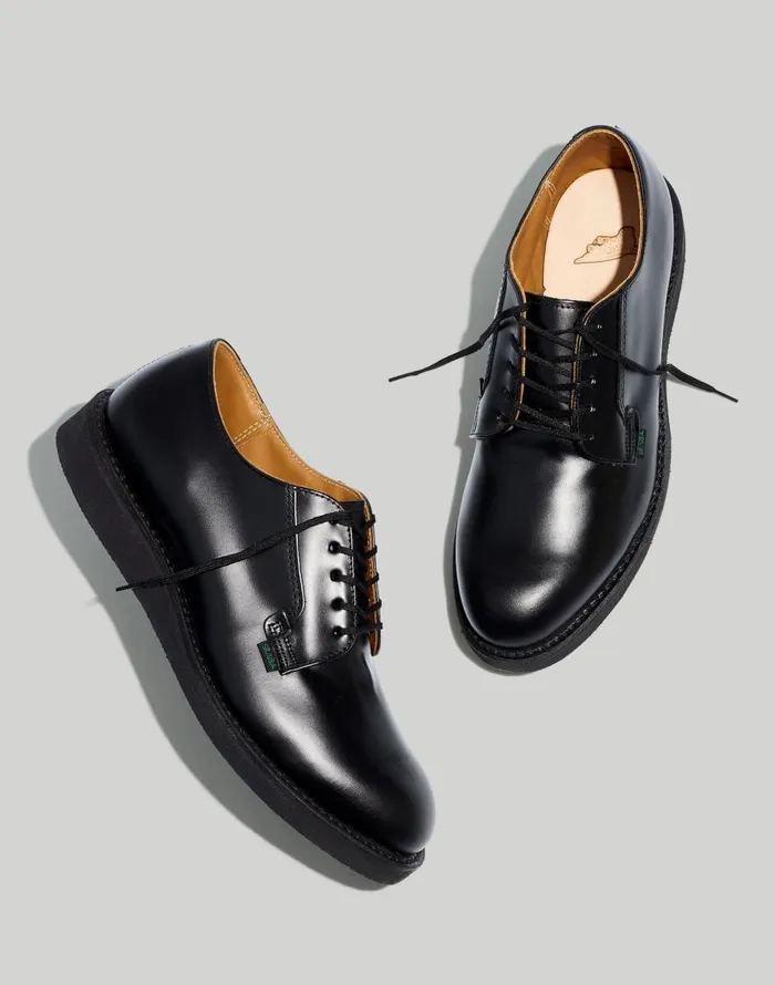 Madewell Red Wing Postman Oxfords Black Leather Men Dress Shoes and Loafers