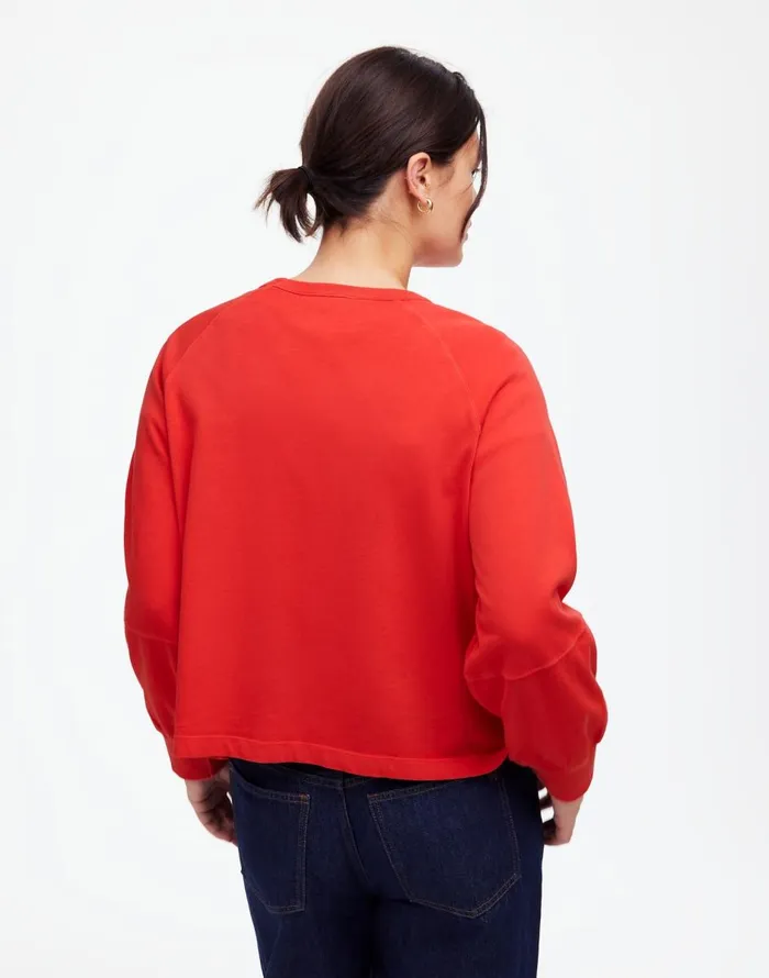 Madewell Relaxed LongSleeve Raglan Tee Bright Cherry Women Tees