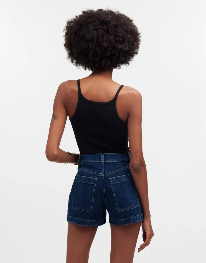 Madewell The Denim Emmett Short Patch Pocket Edition Stonegrove Wash Women Shorts