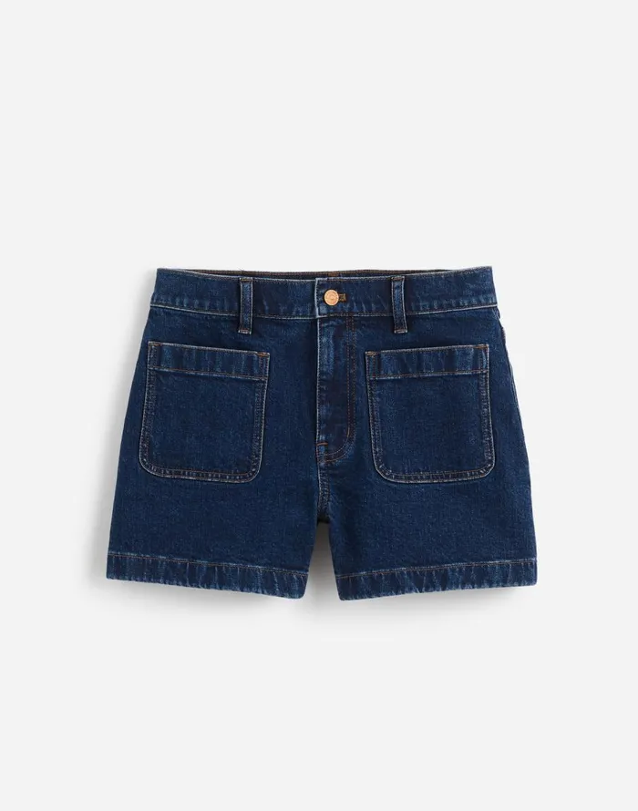 Madewell The Denim Emmett Short Patch Pocket Edition Stonegrove Wash Women Shorts