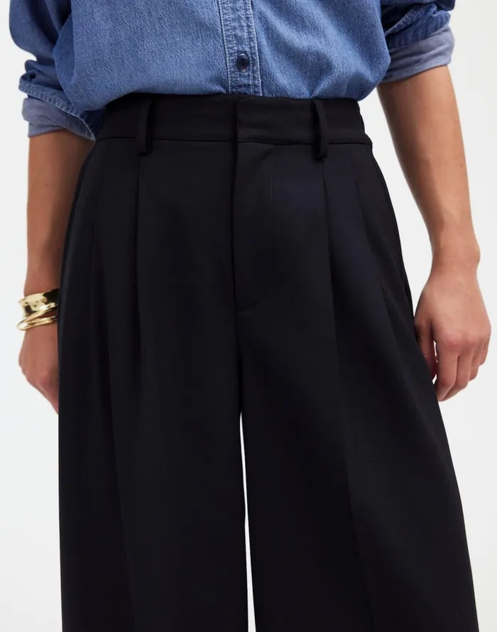 Madewell The Harlow SuperwideLeg Trouser True Black Women Pants
