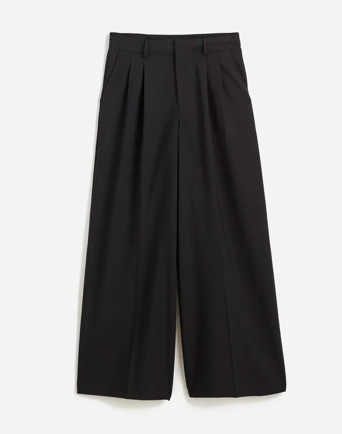 Madewell The Harlow SuperwideLeg Trouser True Black Women Pants