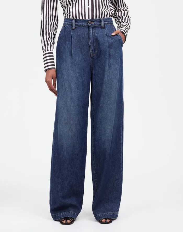 Madewell The Harlow WideLeg Jean Airy Denim Edition Fieldale Wash Women Jeans
