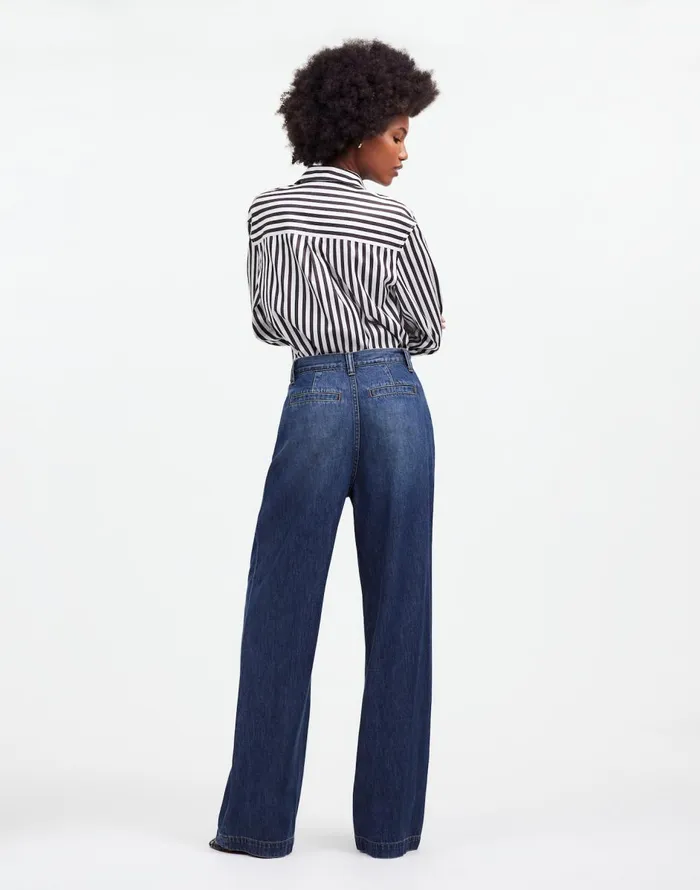 Madewell The Harlow WideLeg Jean Airy Denim Edition Fieldale Wash Women Jeans