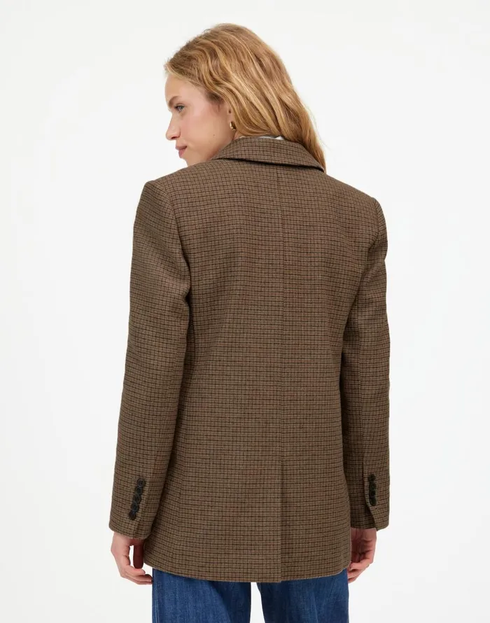 Madewell The Kline Blazer Parton Check Women Coats Jackets