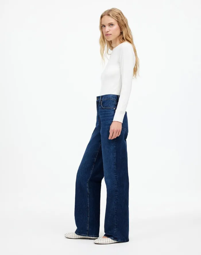 Madewell The Perfect Vintage WideLeg Jean Nighthawk Wash Women Jeans