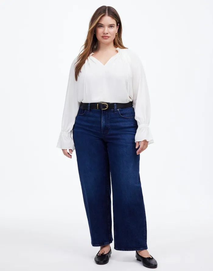 Madewell The Plus Perfect Vintage WideLeg Jean Nighthawk Wash Women Jeans