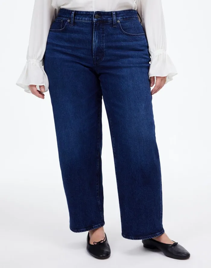 Madewell The Plus Perfect Vintage WideLeg Jean Nighthawk Wash Women Jeans