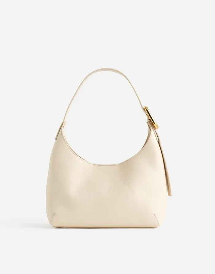 Madewell The SculpturalBuckle Shoulder Bag Ecru Women Bags