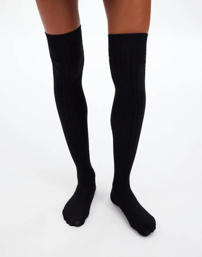 Madewell TwoPack OverTheKnee Socks True Black Women Socks