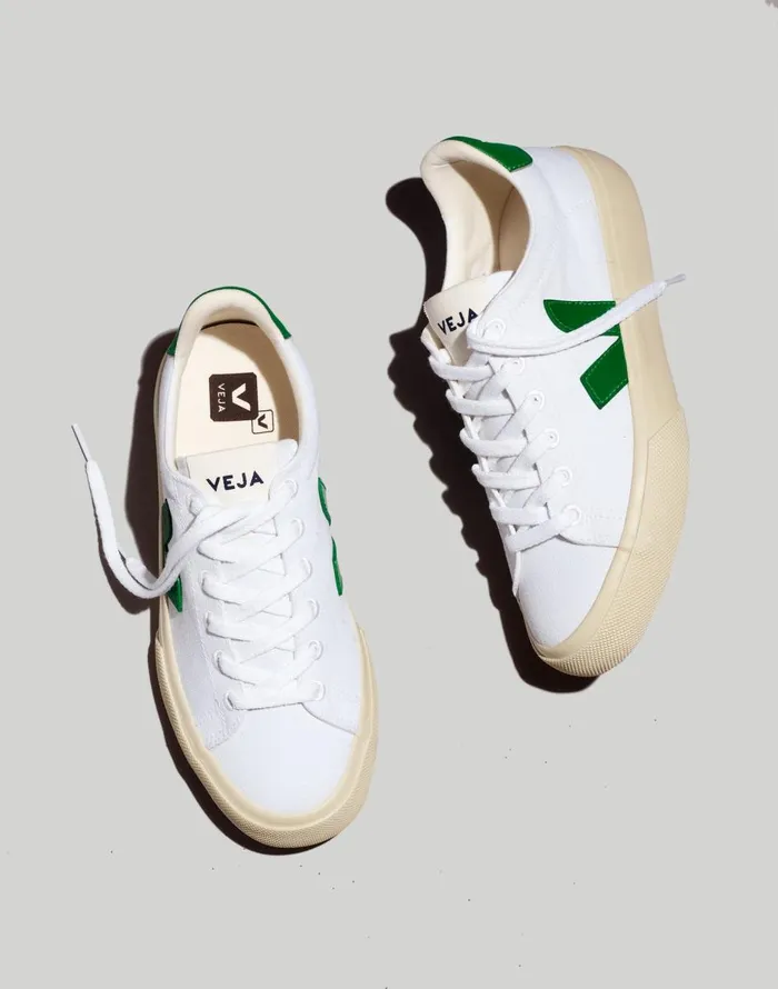 Madewell Veja Campo Sneakers Emerald White Women Sneakers