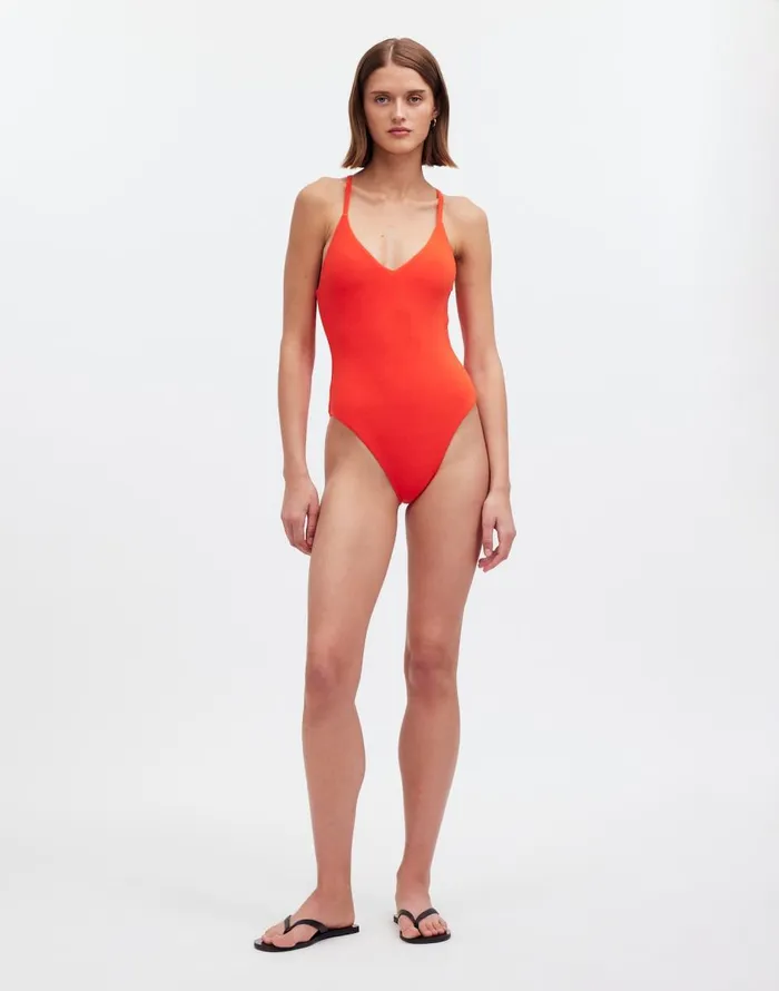 Madewell Zulu and Zephyr Chilli Pepper Toweling OnePiece Swimsuit Chilli Pepper Women Swim Madewell Zulu and Zephyr Chilli Pepper Toweling OnePiece Swimsuit Chilli Pepper Women Swim