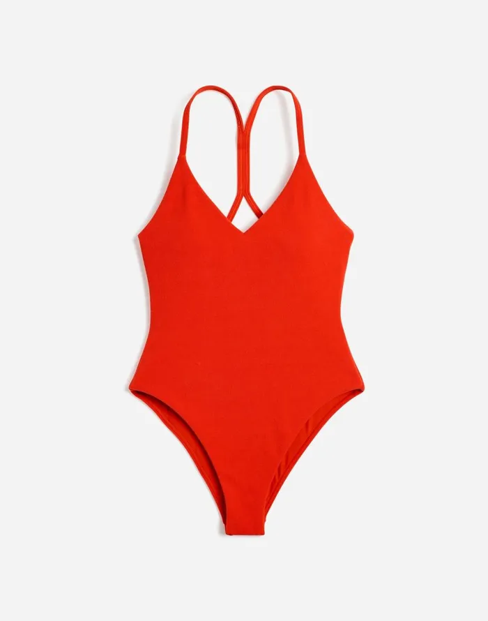Madewell Zulu and Zephyr Chilli Pepper Toweling OnePiece Swimsuit Chilli Pepper Women Swim