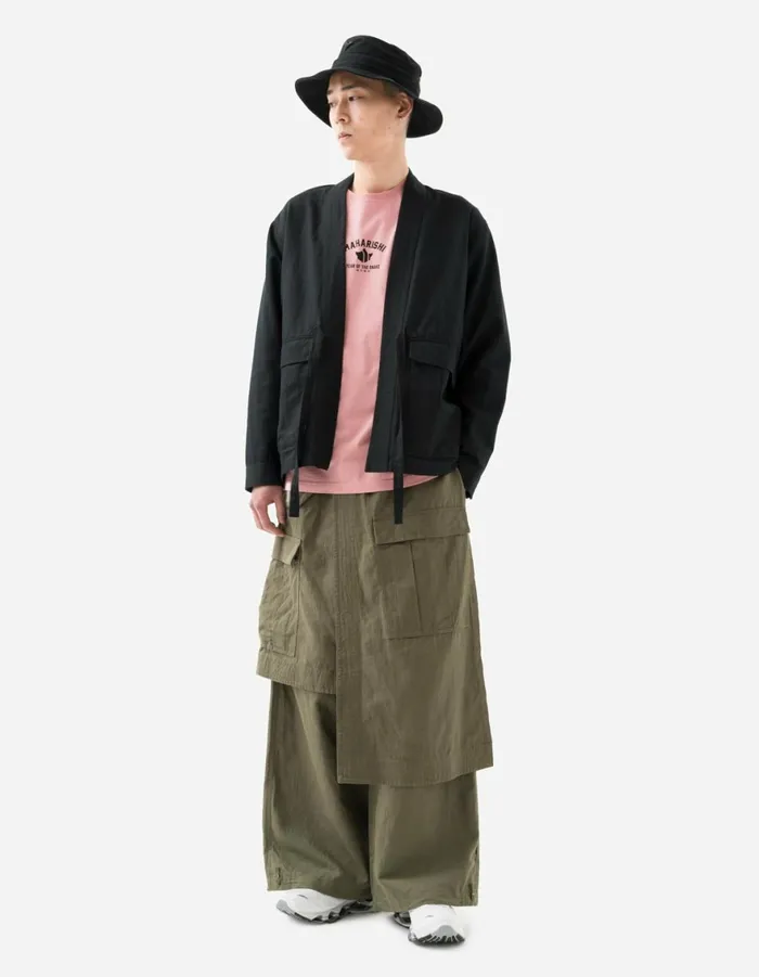 Maharishi Hakama Pants 6008 Cobra Asym Cargo Hakama Pants Olive OG107F 8211 Men