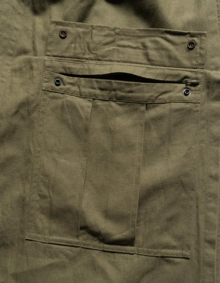 Maharishi Hakama Pants 6008 Cobra Asym Cargo Hakama Pants Olive OG107F 8211 Men