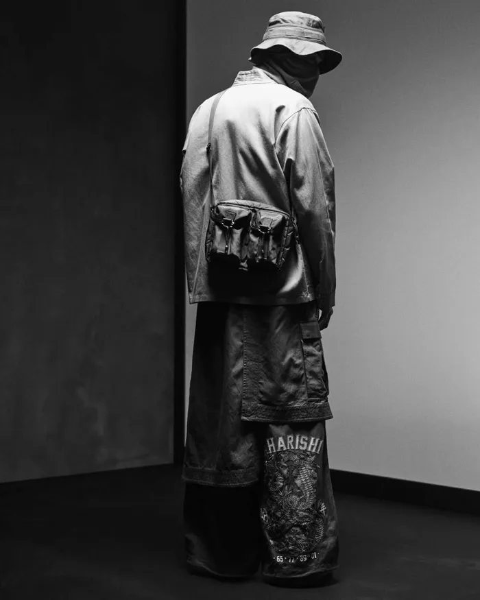 Maharishi Hakama Pants 6008 Cobra Asym Cargo Hakama Pants Olive OG107F 8211 Men