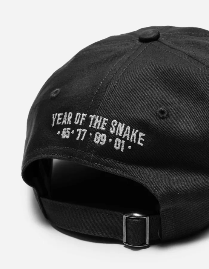 Maharishi Hats 1454 Year Of The Snake 6 Panel Cap Black 8211 Men