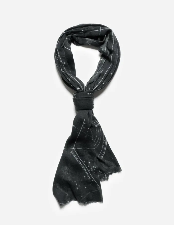 Maharishi Scarves 6021 Celeste Pashmina Black 8211 Men