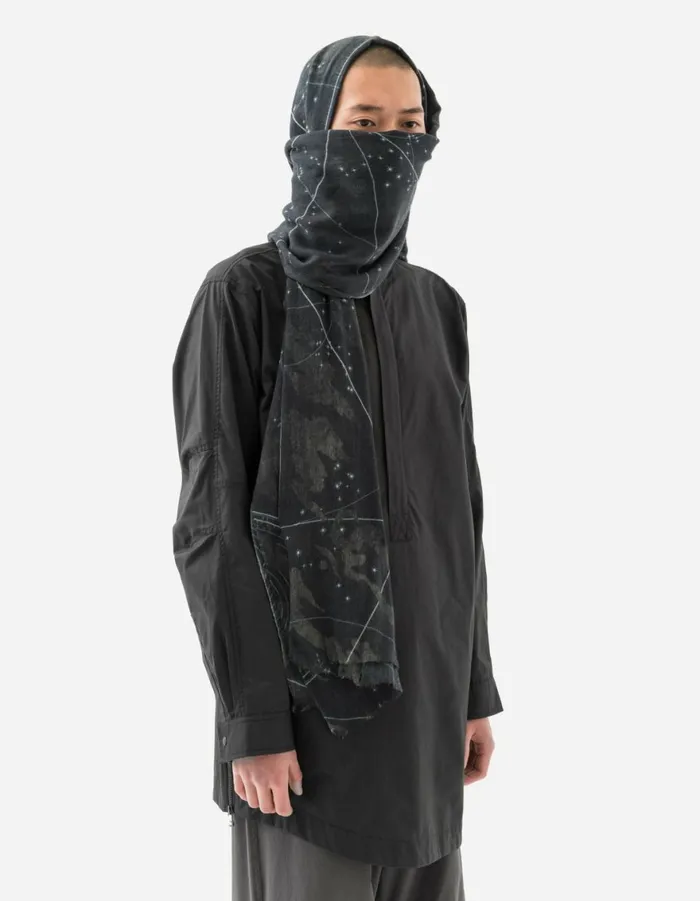 Maharishi Scarves 6021 Celeste Pashmina Black 8211 Men
