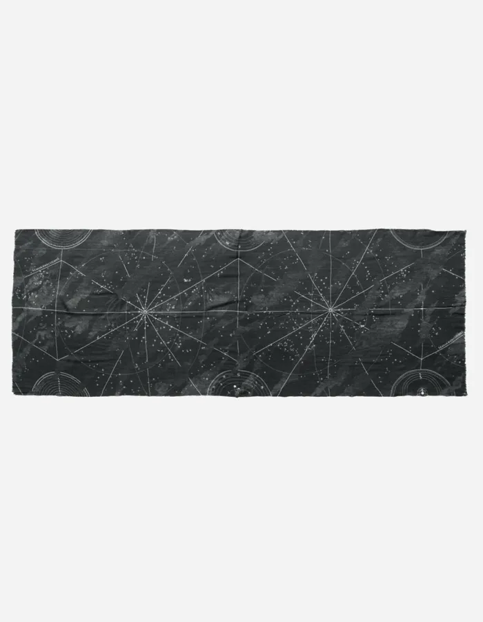 Maharishi Scarves 6021 Celeste Pashmina Black 8211 Men