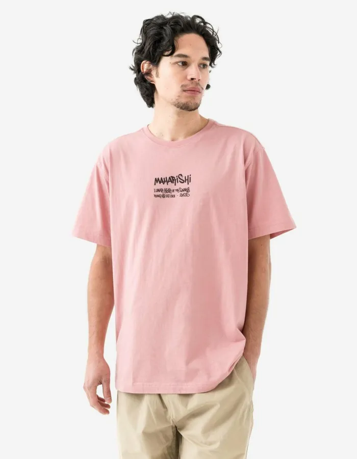 Maharishi Short Sleeve TShirts 1464 Kay One Year Of The Snake TShirt Pink 8211 Men