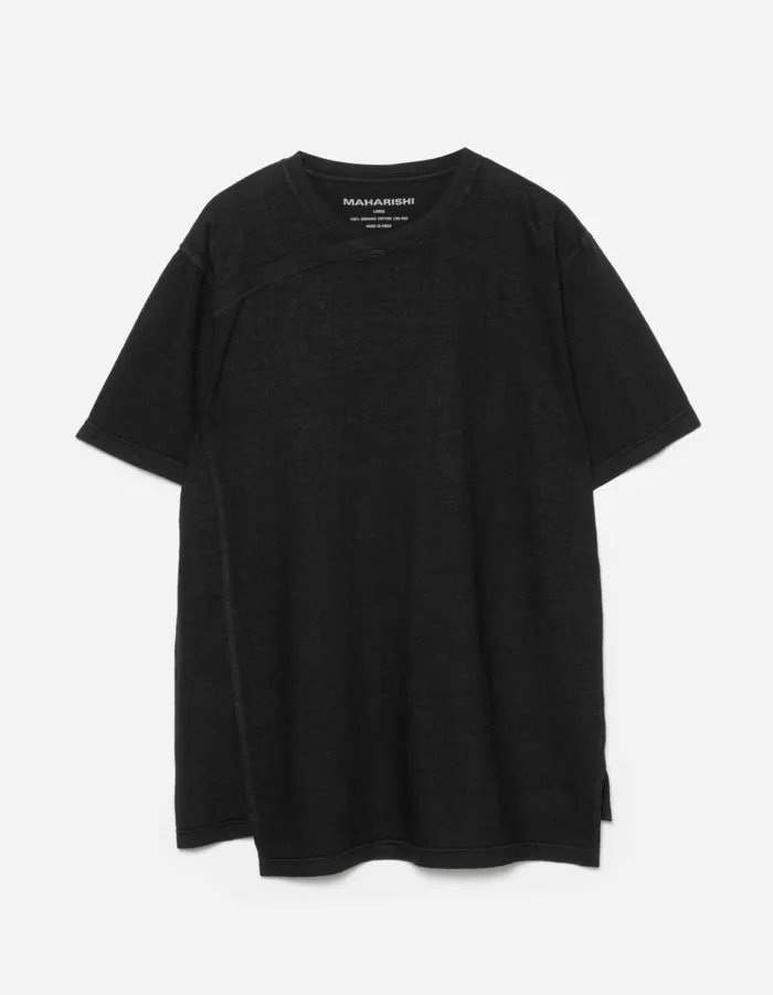 Maharishi Short Sleeve TShirts 6000 Monk Organic Hemp TShirt Black 8211 Men
