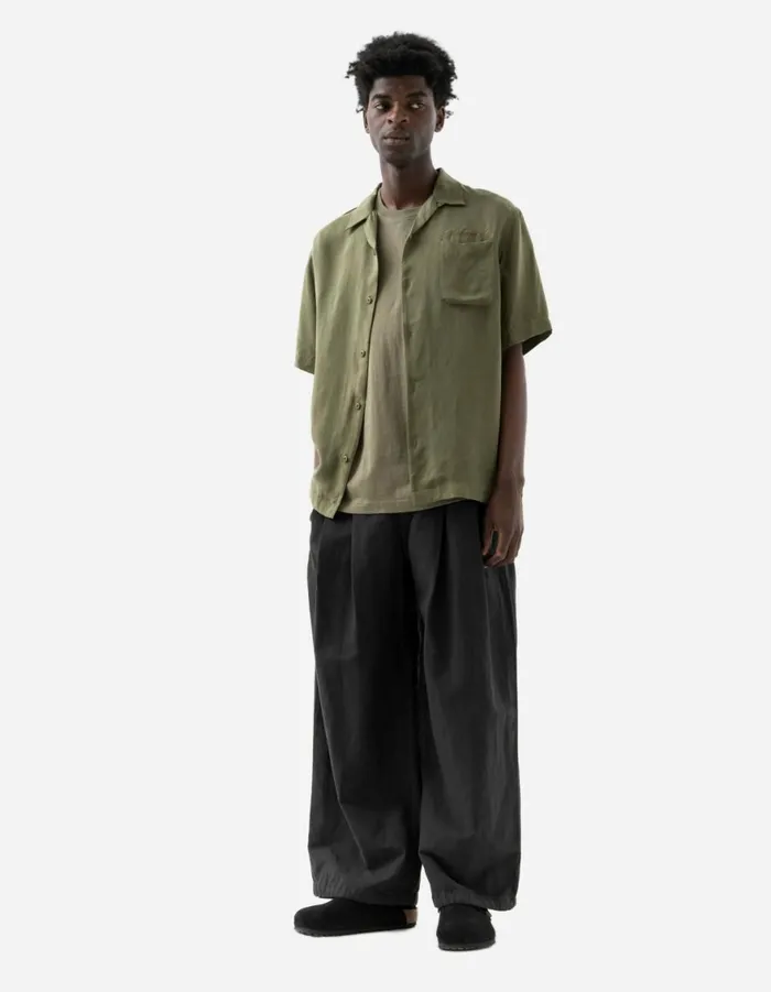 Maharishi Track Pants 6081 Hemp Pleated Track Pants Black 8211 Men