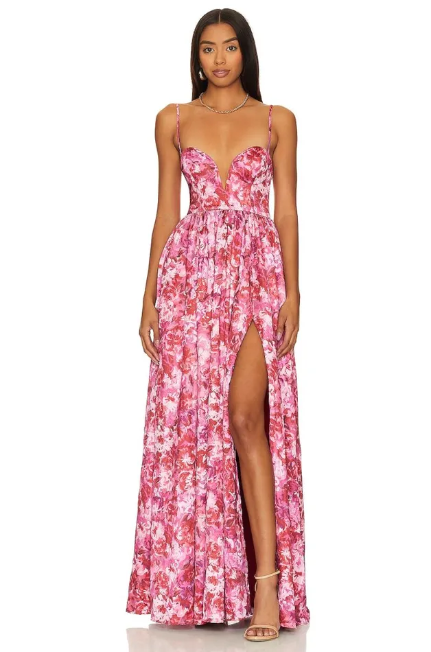 Mallory Gown Monet Floral Women Lovers and Friends Dresses