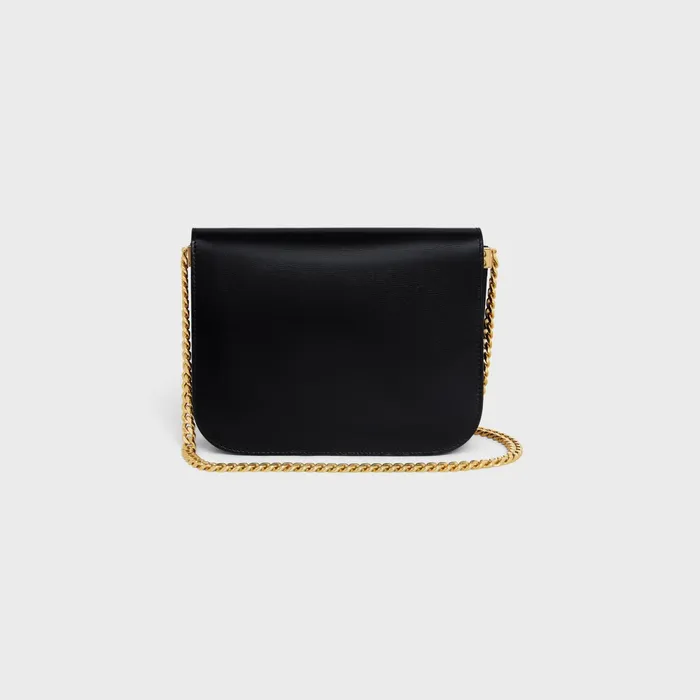 Medium College Bag In Shiny Calfskin Black Women CELINE MORE LINES Medium College Bag In Shiny Calfskin Black Women CELINE MORE LINES