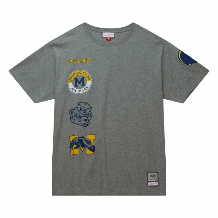 Men039s Collegiate Mitchell and Ness City Collection SS Tee University Of Michigan Men039s Collegiate Mitchell and Ness City Collection SS Tee University Of Michigan