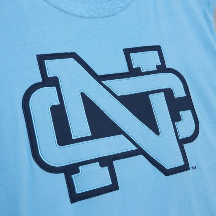 Men039s Collegiate Mitchell and Ness Color Blocked SS Tee University Of North Carolina Men039s Collegiate Mitchell and Ness Color Blocked SS Tee University Of North Carolina