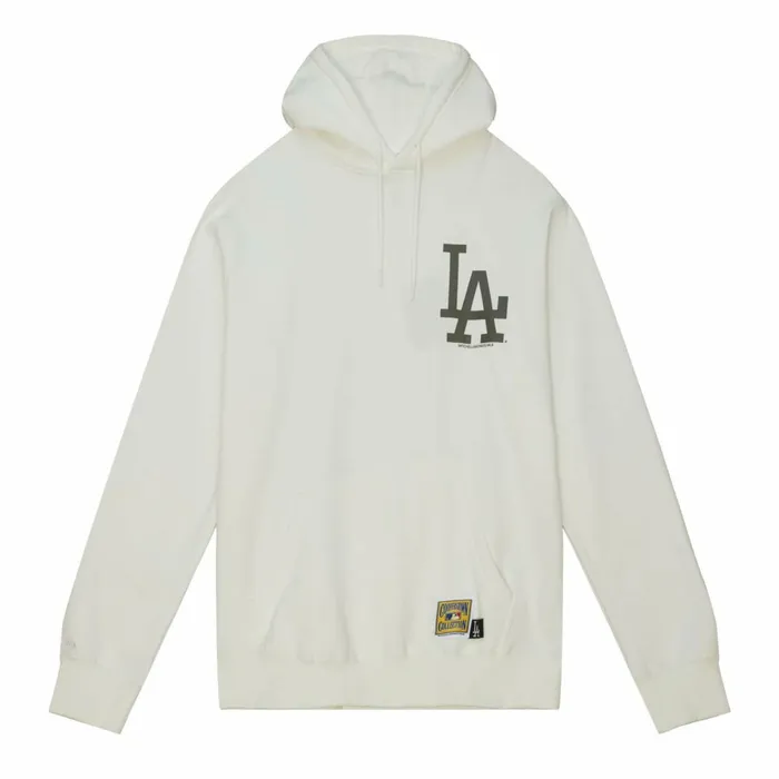 Men039s Hoodies and Sweatshirts Mitchell and Ness Cream Hoodie Los Angeles Dodgers Men039s Hoodies and Sweatshirts Mitchell and Ness Cream Hoodie Los Angeles Dodgers
