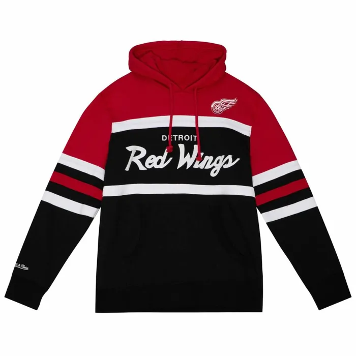 Men039s Hoodies and Sweatshirts Mitchell and Ness Headcoach Hoody Detroit Red Wings Men039s Hoodies and Sweatshirts Mitchell and Ness Headcoach Hoody Detroit Red Wings