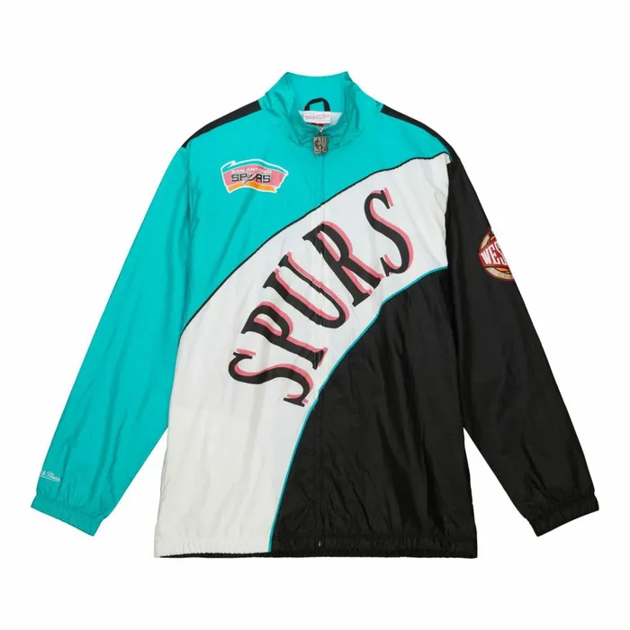 Men039s Jackets and Outerwear Mitchell and Ness Arched Retro Lined Windbreaker San Antonio Spurs Men039s Jackets and Outerwear Mitchell and Ness Arched Retro Lined Windbreaker San Antonio Spurs