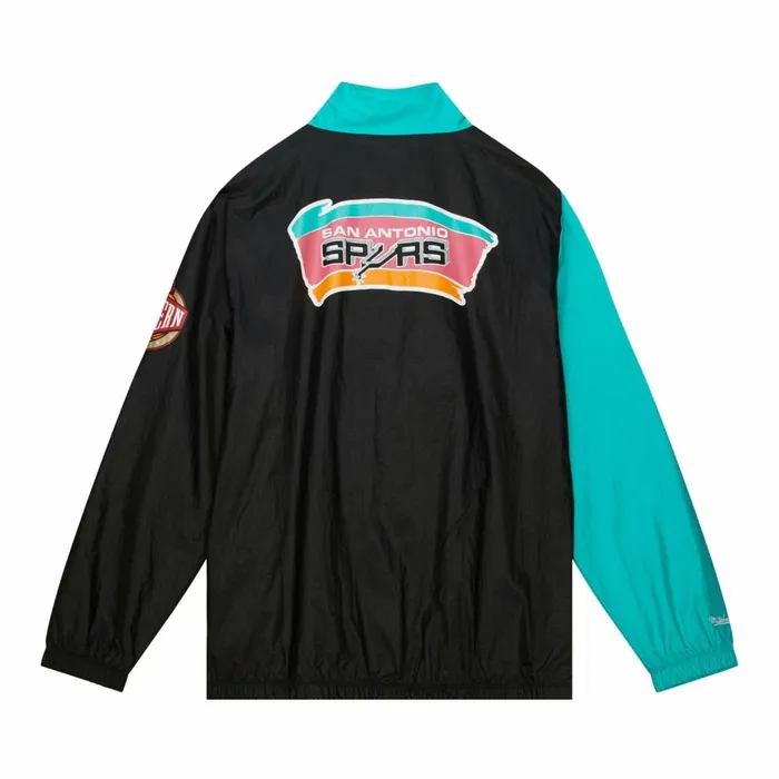 Men039s Jackets and Outerwear Mitchell and Ness Arched Retro Lined Windbreaker San Antonio Spurs Men039s Jackets and Outerwear Mitchell and Ness Arched Retro Lined Windbreaker San Antonio Spurs