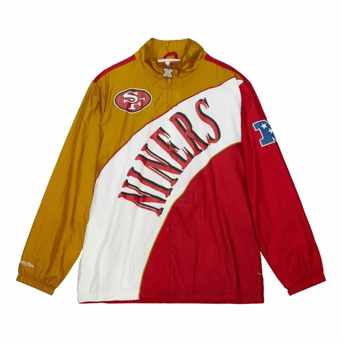 Men039s Jackets and Outerwear Mitchell and Ness Arched Retro Lined Windbreaker San Francisco 49ers Men039s Jackets and Outerwear Mitchell and Ness Arched Retro Lined Windbreaker San Francisco 49ers