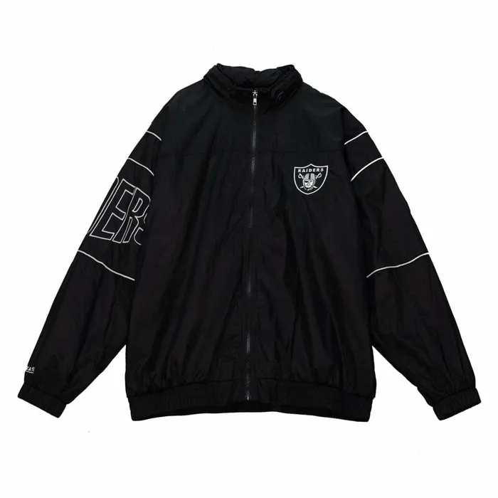 Men039s Jackets and Outerwear Mitchell and Ness Authentic Sideline Jacket Los Angeles Raiders Men039s Jackets and Outerwear Mitchell and Ness Authentic Sideline Jacket Los Angeles Raiders