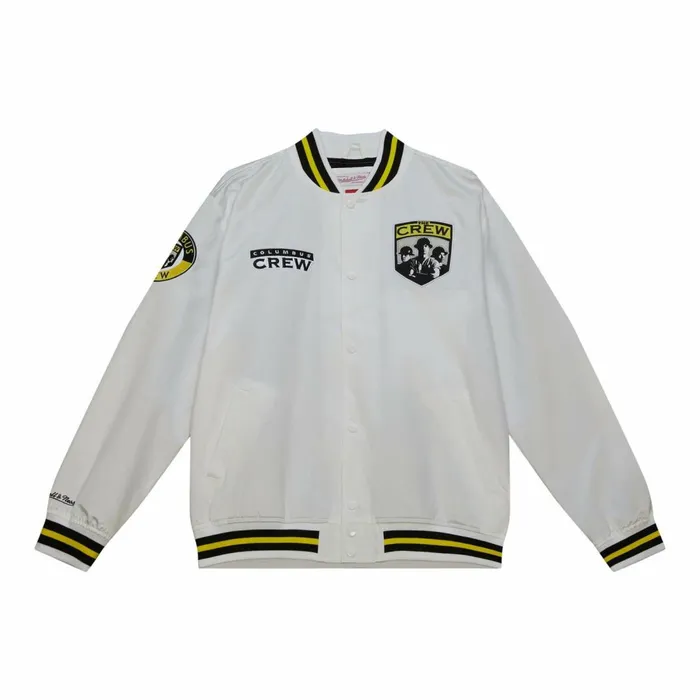 Men039s Jackets and Outerwear Mitchell and Ness City Collection Lightweight Satin Jacket Columbus Crew Men039s Jackets and Outerwear Mitchell and Ness City Collection Lightweight Satin Jacket Columbus Crew