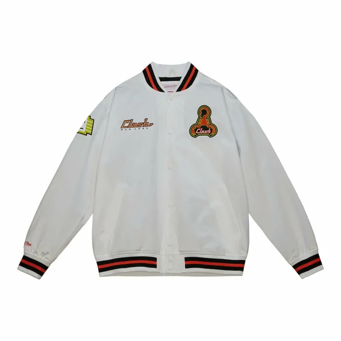 Men039s Jackets and Outerwear Mitchell and Ness City Collection Lightweight Satin Jacket San Jose Clash Men039s Jackets and Outerwear Mitchell and Ness City Collection Lightweight Satin Jacket San Jose Clash