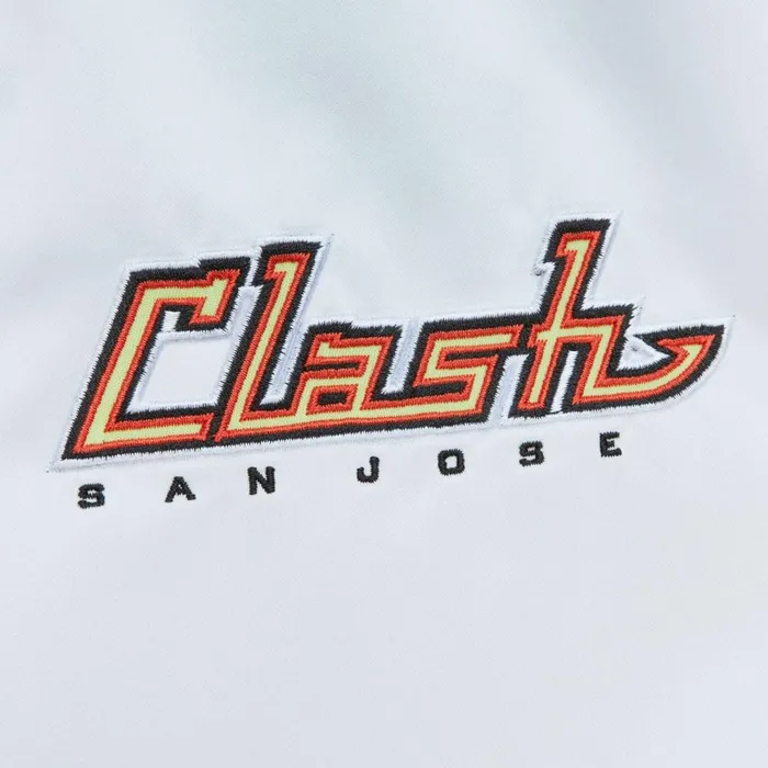 Men039s Jackets and Outerwear Mitchell and Ness City Collection Lightweight Satin Jacket San Jose Clash Men039s Jackets and Outerwear Mitchell and Ness City Collection Lightweight Satin Jacket San Jose Clash