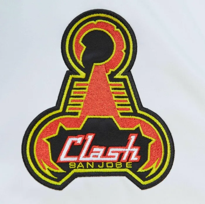 Men039s Jackets and Outerwear Mitchell and Ness City Collection Lightweight Satin Jacket San Jose Clash Men039s Jackets and Outerwear Mitchell and Ness City Collection Lightweight Satin Jacket San Jose Clash