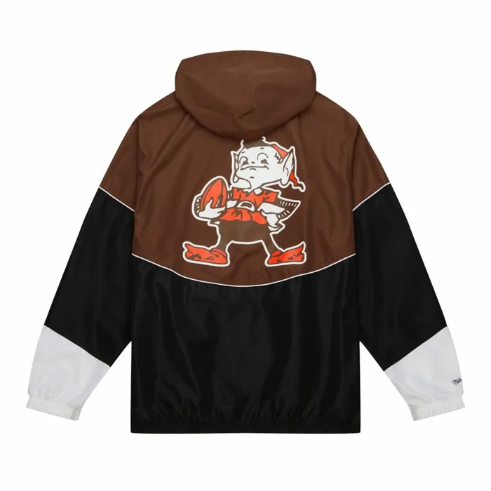 Men039s Jackets and Outerwear Mitchell and Ness Home Team Lightweight Windbreaker Cleveland Browns Men039s Jackets and Outerwear Mitchell and Ness Home Team Lightweight Windbreaker Cleveland Browns