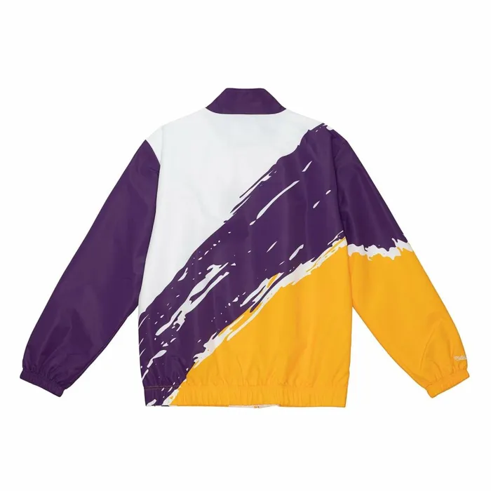 Men039s Jackets and Outerwear Mitchell and Ness Paintbrush Windbreaker Los Angeles Lakers Men039s Jackets and Outerwear Mitchell and Ness Paintbrush Windbreaker Los Angeles Lakers