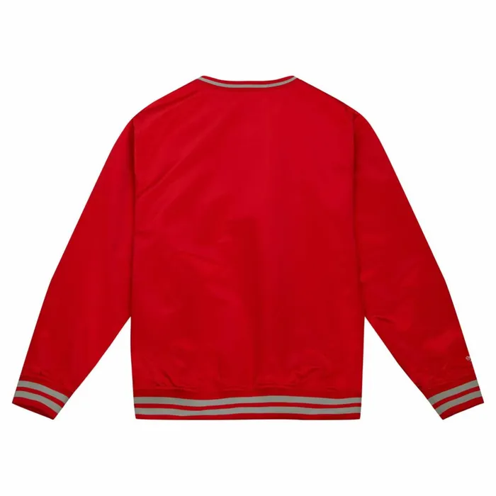 Men039s Jackets and Outerwear Mitchell and Ness Sideline Pullover Satin Jacket Ohio State Men039s Jackets and Outerwear Mitchell and Ness Sideline Pullover Satin Jacket Ohio State