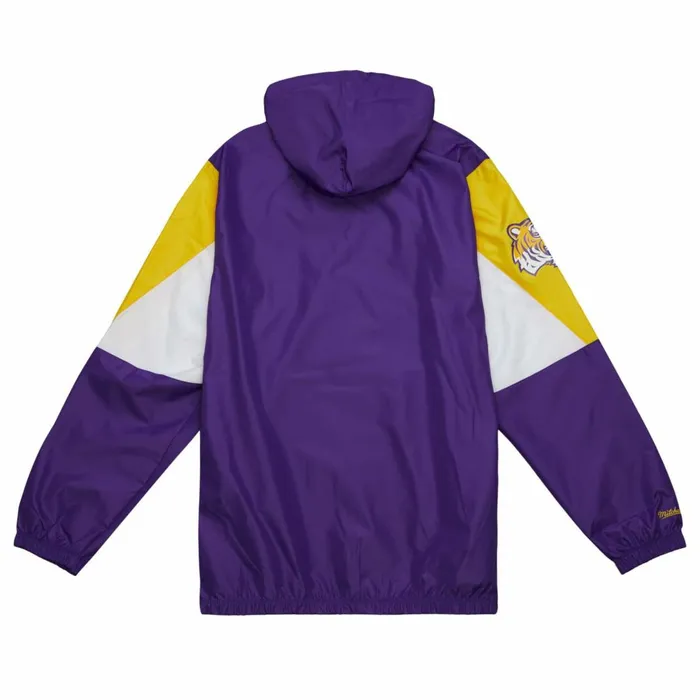 Men039s Jackets and Outerwear Mitchell and Ness Throw It Back Full Zip Windbreaker Louisiana State University Men039s Jackets and Outerwear Mitchell and Ness Throw It Back Full Zip Windbreaker Louisiana State University