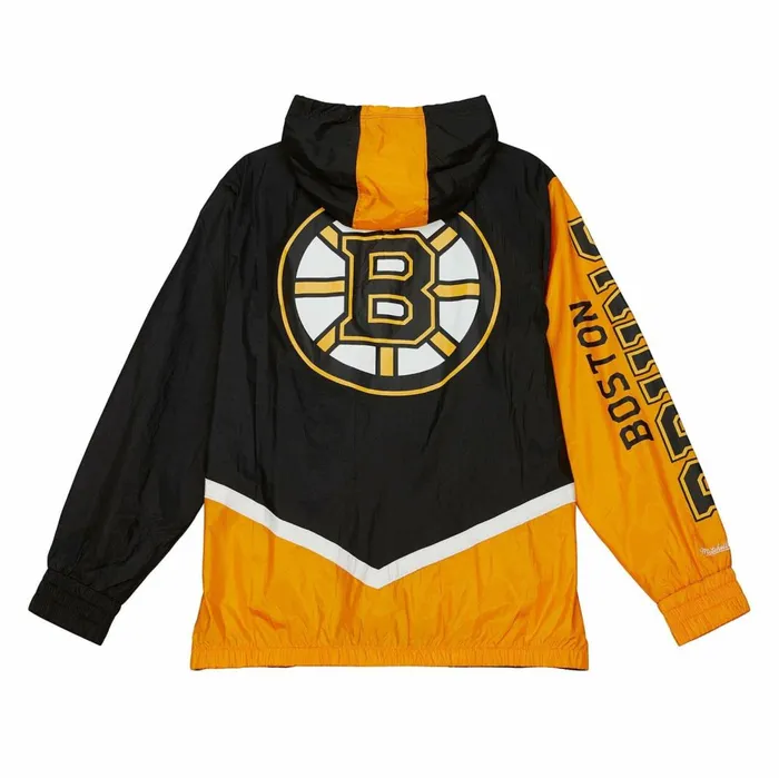 Men039s Jackets and Outerwear Mitchell and Ness Undeniable Full Zip Windbreaker Boston Bruins Men039s Jackets and Outerwear Mitchell and Ness Undeniable Full Zip Windbreaker Boston Bruins